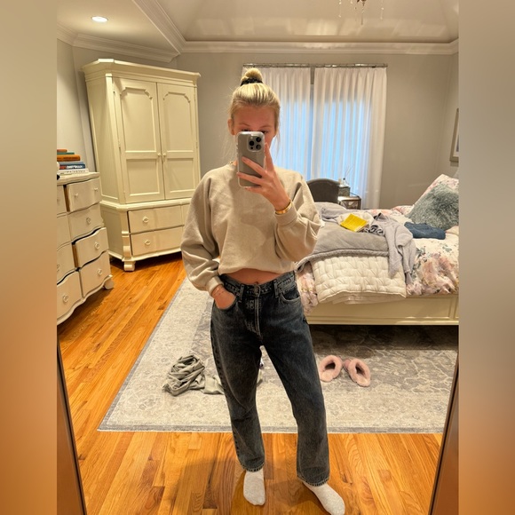 Agolde Riley High Rise Straight Crop - Picture 8 of 8